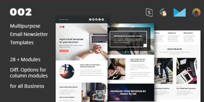 002 - Multipurpose Email Newsletter Template by eMailDa
