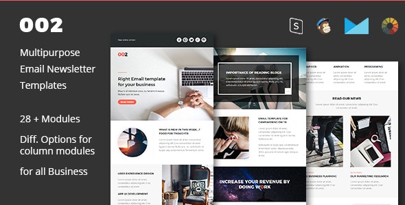 002 - Multipurpose Email Newsletter Template by eMailDa