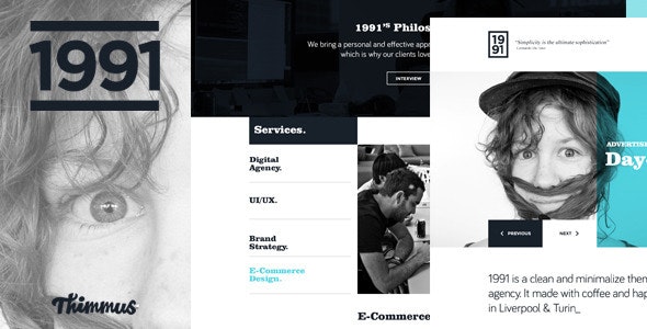 1991 - Onepage PSD Template by OffWeekend