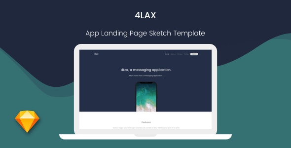 4Lax - App Landing Page by 4Piksel