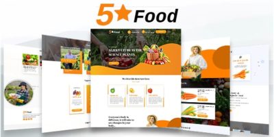 5 Star Food - Unbounce Landing Page by codestarthemes