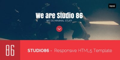 86Studio - Multi-Skin One Page HTML Template  by PremiumLayers