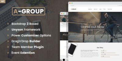 A-Group -  Business Company WordPress theme by mwtemplates
