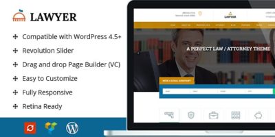 A Lawyer - Lawyer WordPress Theme by thewebdeals