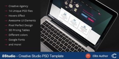 A Stunning Interactive Agency PSD by CoralixThemes