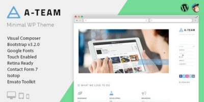 A-TEAM - Minimal Personal Blogging WordPress Theme by Jewel_Theme