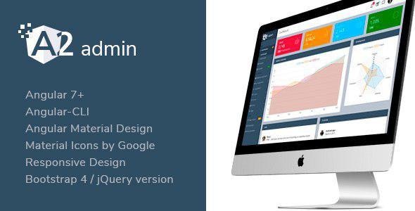 A2 Admin - Angular 7+ Material Design Admin Template by next-item