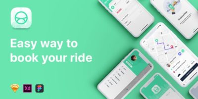 ABER - Taxi UI Kit for Mobile App by hoangpts
