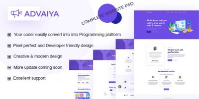 ADVAIYA - Digital Marketing & Agency PSD Template by Themixxx
