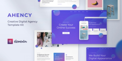AHENCY - Creative Digital Agency Elementor Template Kit by baliniz