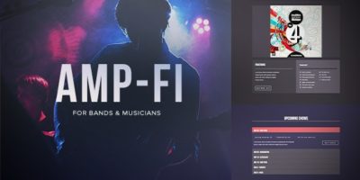 AMP-FI / Music Band Muse Template for Musicians & Producers by styleWish