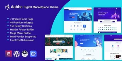 Aabbe – Digital Marketplace WordPress Theme by QuomodoTheme