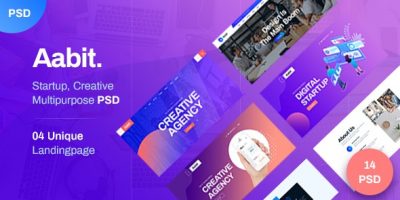 Aabit Startup & Multipurpose PSD Template by Theme_Pure