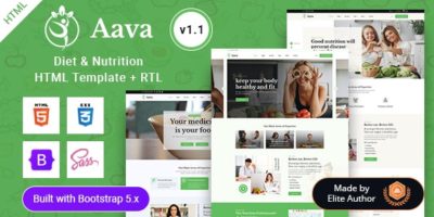 Aava - Diet & Nutrition HTML Template by EnvyTheme