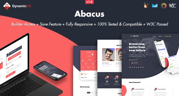 Abacus - Responsive Email + Online Template Builder by DynamicXX