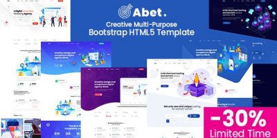 Abet - MultiPurpose Bootstrap HTML5 Template by UIdeck