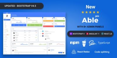 Able pro 8.0 Bootstrap 4