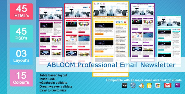 Abloom Email Newsletter by exchanger