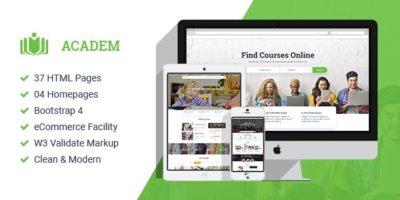 Academ - College University & Education HTML Template by LionsBite