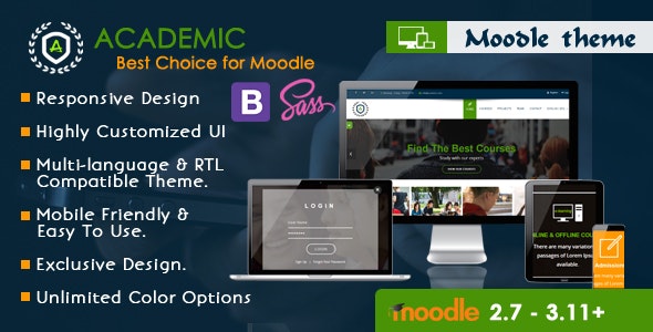 Academic - Responsive Moodle Theme by cmsbrand