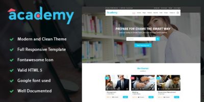 Academy - Education LMS Responsive Site Template by drcsystems-design