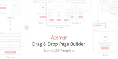 Acamar — Tiled Layout and Clean Design Responsive Joomla Template by 42Theme