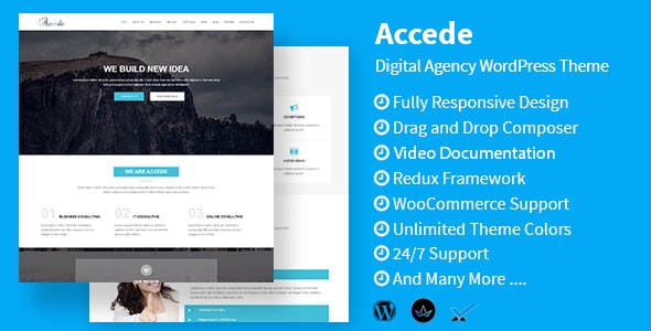 Accede - Digital Agency WordPress Theme by themesvila