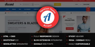 Accent - Gift Store Responsive OpenCart Theme by MagikCommerce