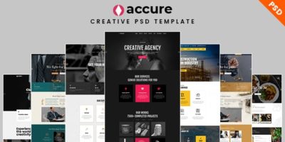 Accure - Creative Multi Purpose PSD Template by Kalanidhithemes