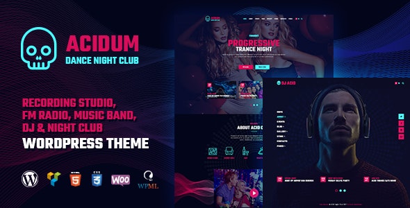 Acidum - Night Club and DJ WordPress Theme by like-themes