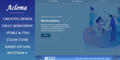 Aclema- Agency HTML Template by H-Coder7