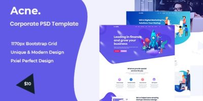 Acne - Multipurpose PSD Template by ThemePlot