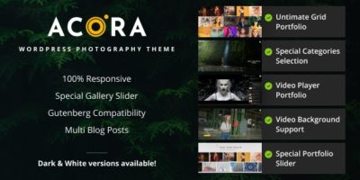 Acora - Photography WordPress Theme by FWDesign