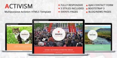 Activism - Multipurpose HTML5 Template by rayoflightt
