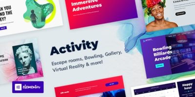 Activity - Booking WordPress Theme by themeenergy