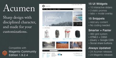 Acumen - The Highly Extensible Magento Theme by GravityDept