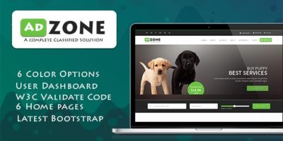 AdZone - A Complete Classified Solution HTML Template + RTL by scriptsbundle
