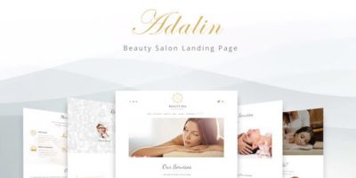Adalin - Beauty Salon Landing Page by Number_One