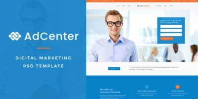 Adcenter - Digital Marketing PSD Template by VictorThemesNX