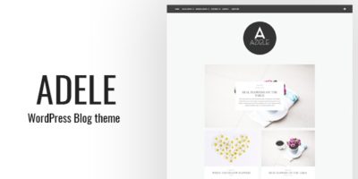 Adele - Clean WordPress Blog Theme by IPkabuto
