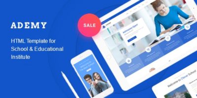 Ademy – Education HTML Template by BootXperts