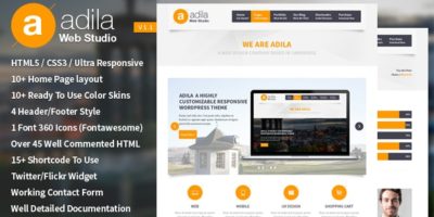 Adila: Multipurpose Business HTML Template by mannatstudio