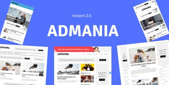 Admania - Adsense WordPress Theme With Gutenberg Compatibility by userthemes01