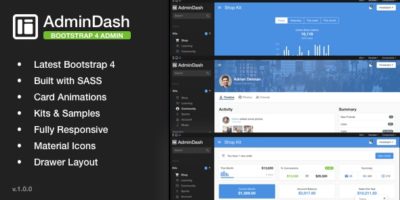 AdminDash - Bootstrap Admin Template by FrontendMatter