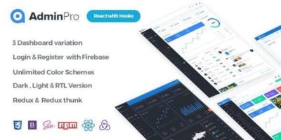 AdminPro React Dashboard Template by wrappixel