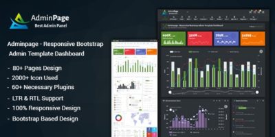 Adminpage - Responsive Bootstrap Admin Template Dashboard by thememinister