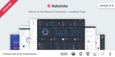 Adminto - Admin Dashboard Template by coderthemes