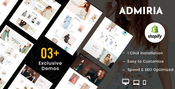 Admiria – Fashion Shopify MultiPurpose Responsive Theme by ThemeDelights