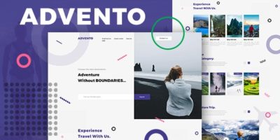 Advento - Travel One Page PSD by The_Krishna