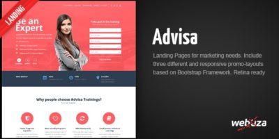 Advisa – Marketing Landing Page by Webuza